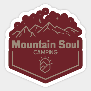 Moutain Camping Sticker